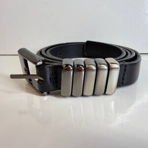 Landes Italian Leather Belt Size M – Slim Designer Style